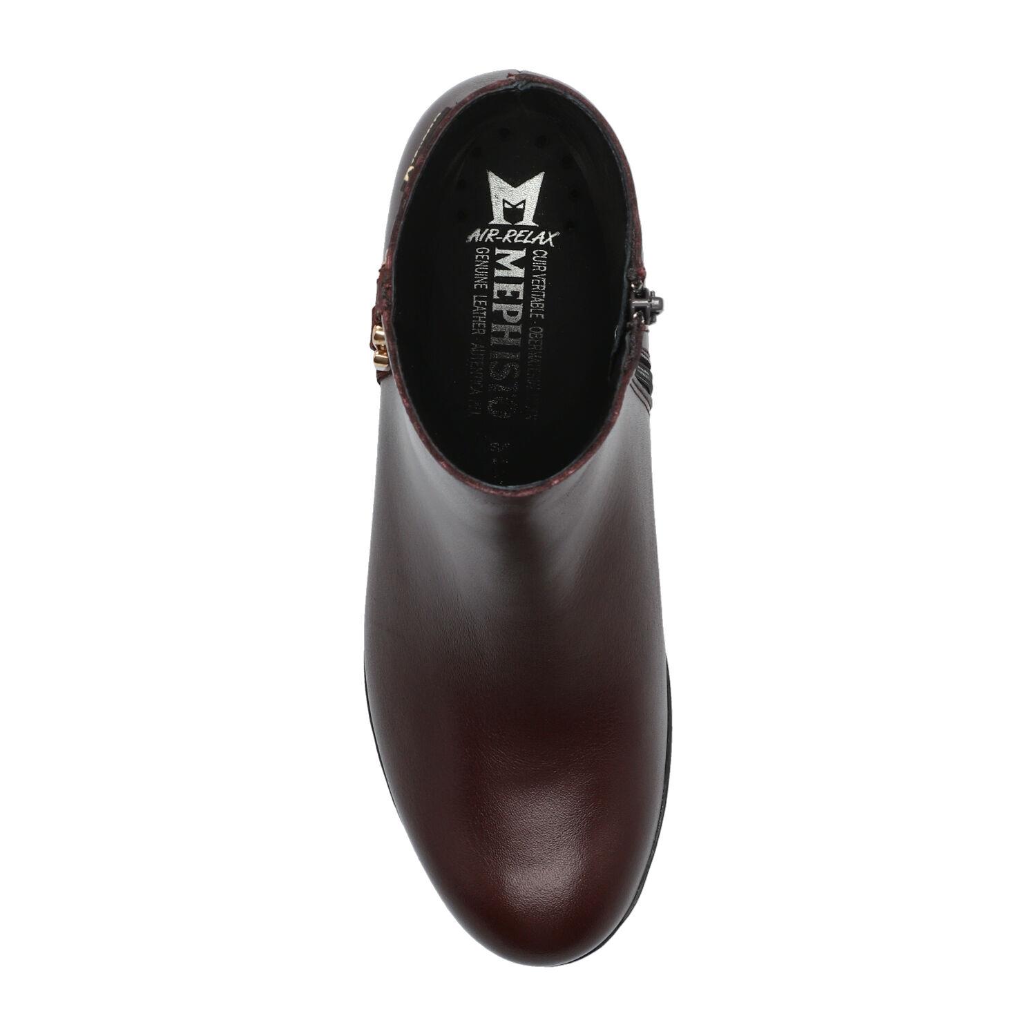 bottines femme modèle Zina bordeaux - Mephisto